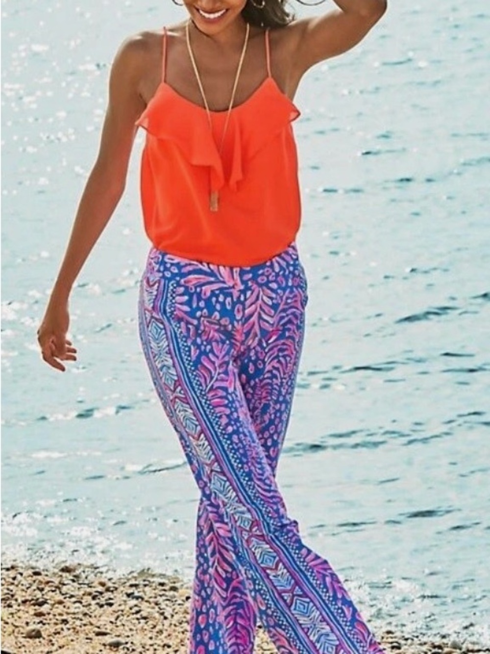 NWT Lilly Pulitzer Bal Harbour Mid Rise Pants-La Zebra Size L